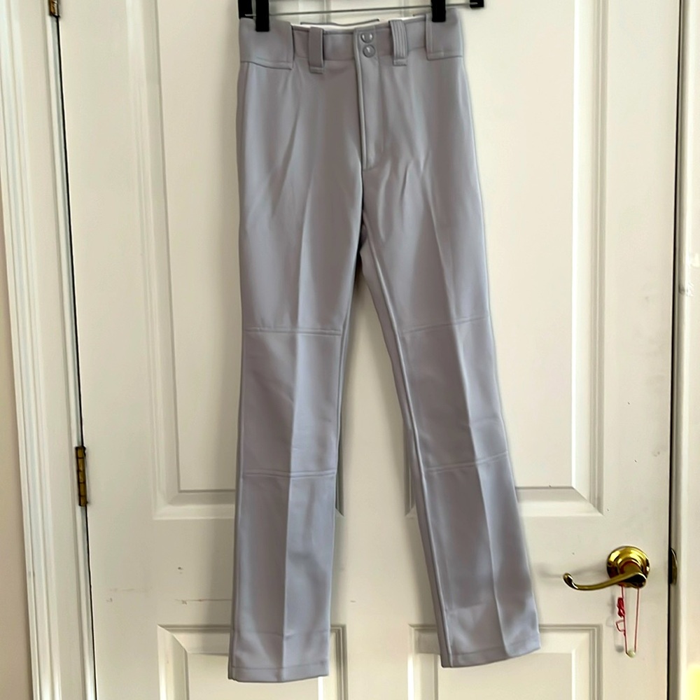 MIZUNO YOUTH PREMIER PLAYERS BASEBALL PANT GREY YL